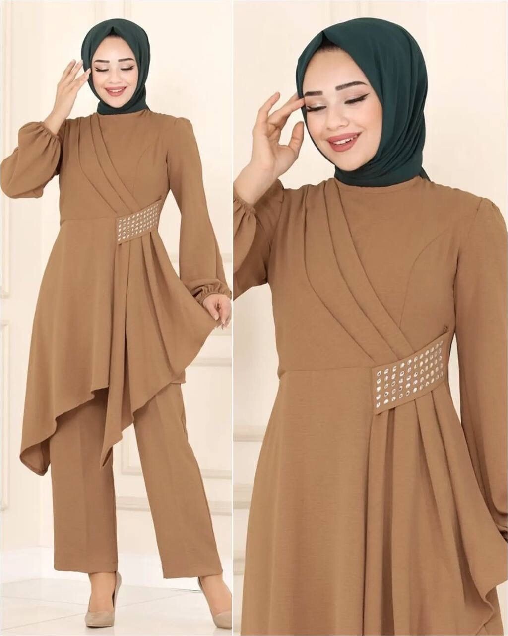 FOR YOU MODA - 4475-41B-3 طقم قطعتين - بيج FOR YOU MODA - 4475-41B-3 طقم قطعتين - بيج