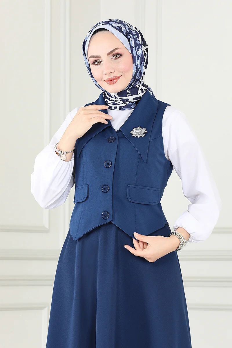 4479-37B-3 طقم قطعتين - ازرق - Thumbnail