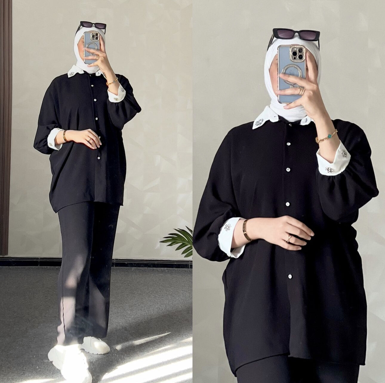 FOR YOU MODA - 4490-18I-1 طقم قطعتين - اسود FOR YOU MODA - 4490-18I-1 طقم قطعتين - اسود