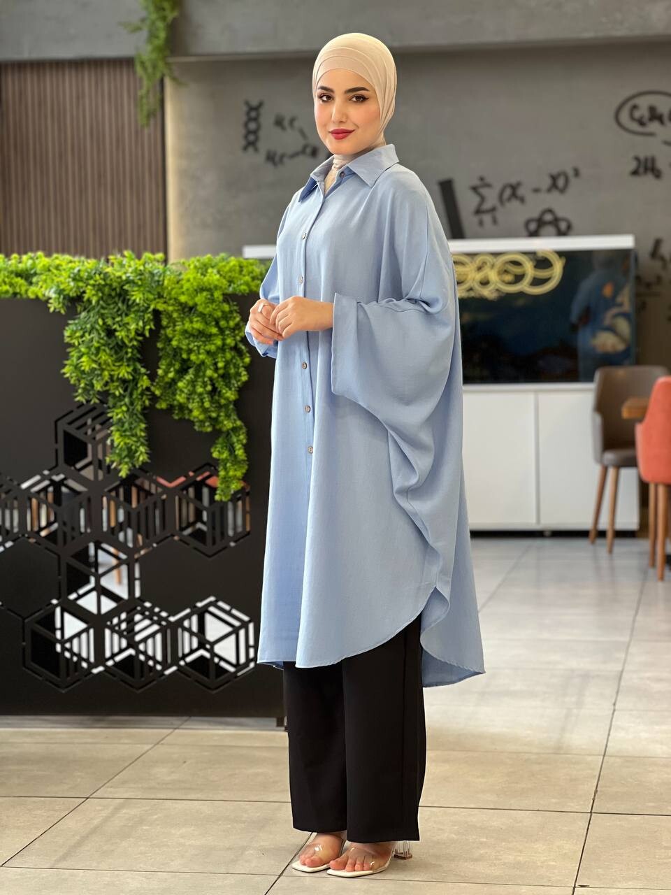 4503-1O-5 قميص - ازرق - Thumbnail