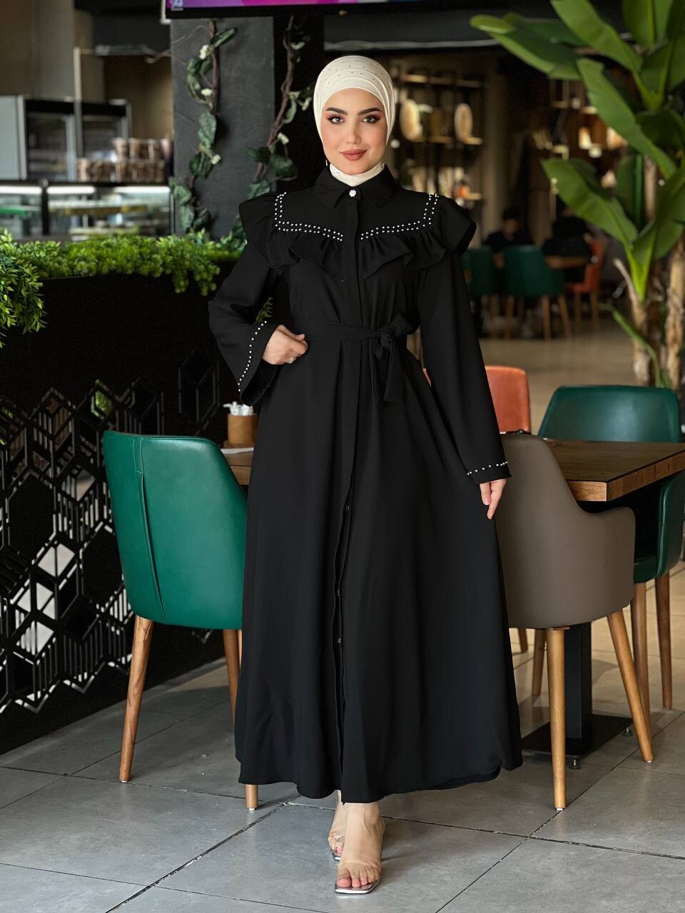 4505-29K-فستان - اسود 1 - Thumbnail