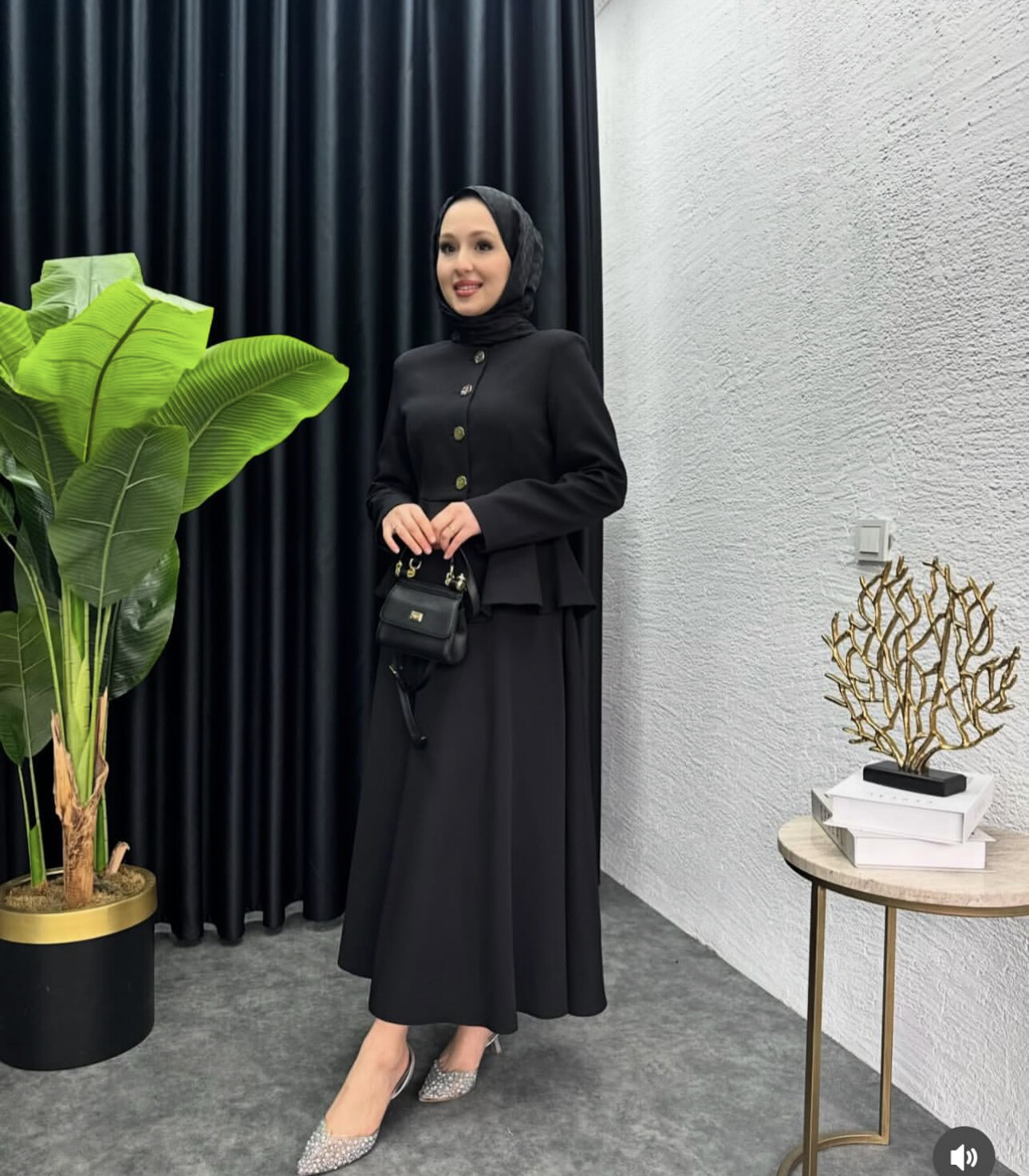 FOR YOU MODA - 4521-22B-1 سوت قطعتين - اسود 