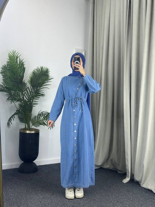 FOR YOU MODA - 4554-36J- فستان جينز1