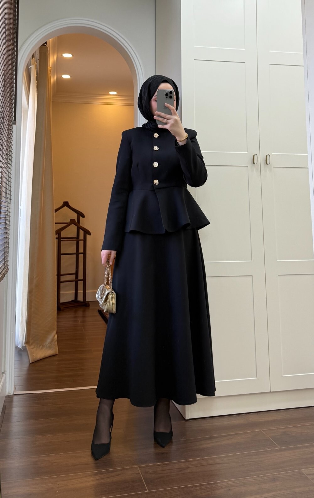 FOR YOU MODA - 4555-9M-1سوت -اسود (1)