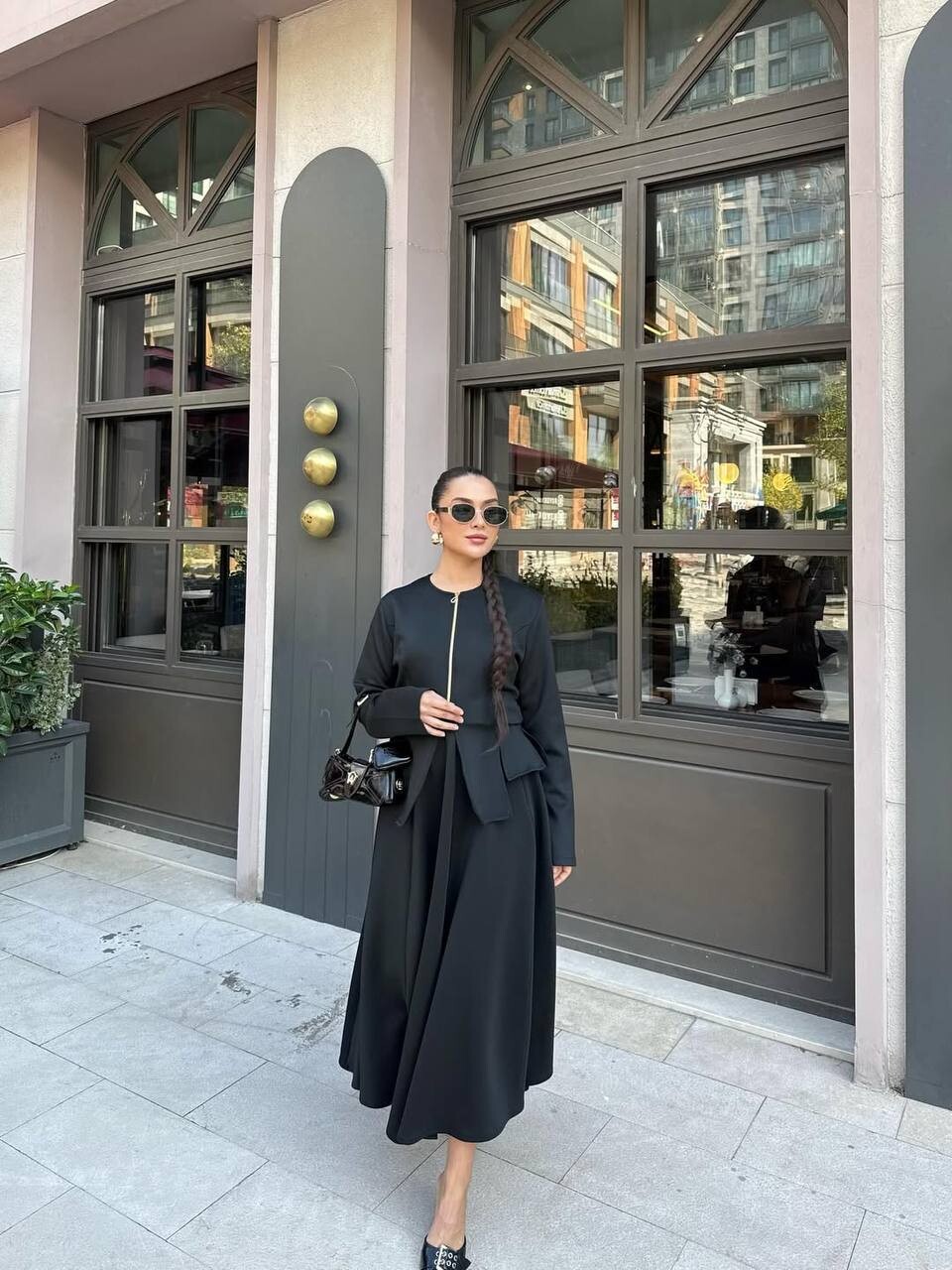 4558-25F-1 طقم قطعتين - اسود - Thumbnail