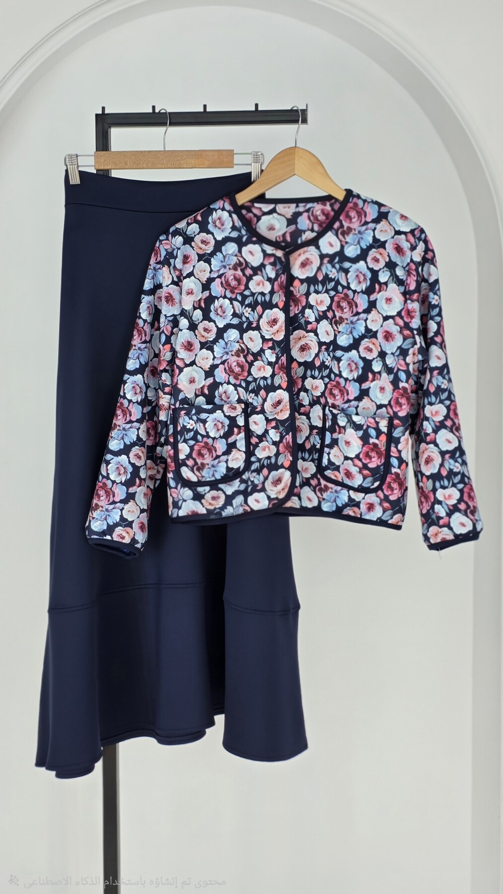 FOR YOU MODA - 4562-25J-1 طفم فطعتين - نيلي 