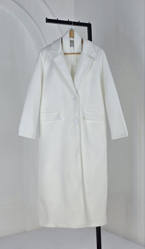 FOR YOU MODA - 4565-13Q-2 كوت جوخ -ابيض 