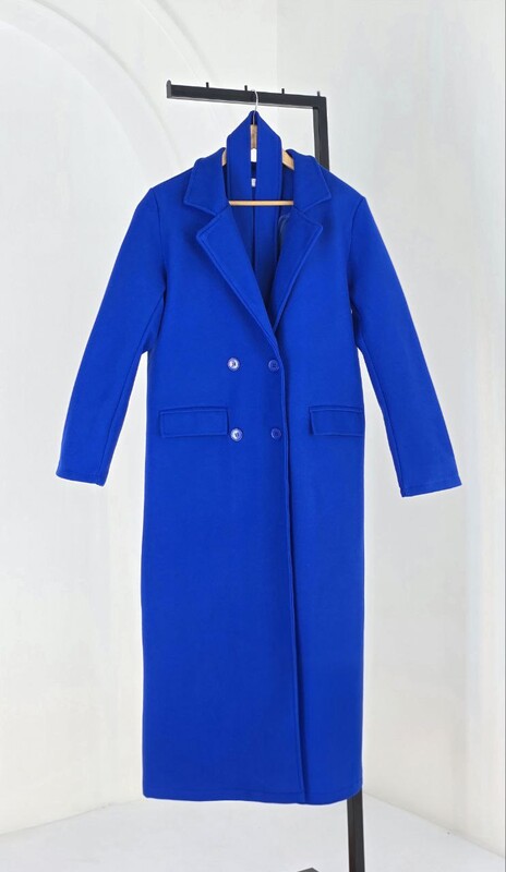 FOR YOU MODA - 4565-13Q-4 كوت جوخ -ازرق 