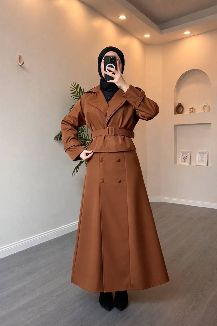 FOR YOU MODA - 4570-21PX-5 فستان قطعتين-جوزي 