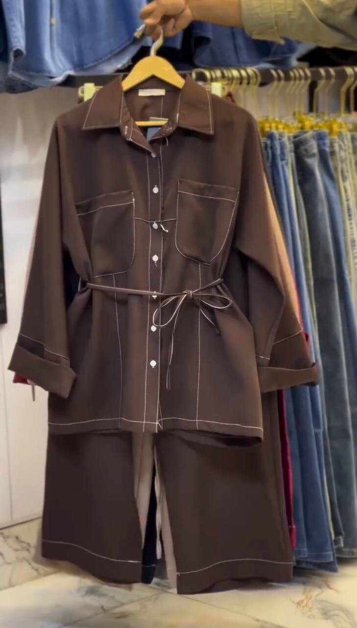 FOR YOU MODA - 4600-13O- 2 سوت بنطرون - جوزي