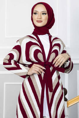 RAF - 60080-2-85S جاكيت مع حزام - احمر