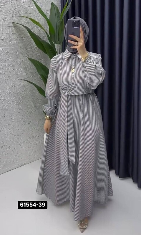 FOR YOU MODA - 61554-5G-4فستان لون - اسود 