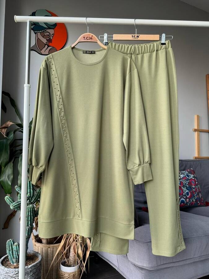 TC - 6356-43M--3 طفم قطعتين - خاكي TC - 6356-43M--3 طفم قطعتين - خاكي