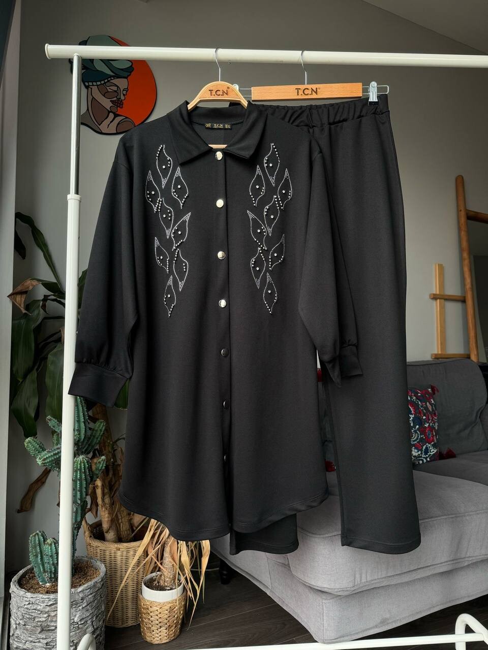 TC - 6358-30M-1 طقم قطعتين - اسود TC - 6358-30M-1 طقم قطعتين - اسود