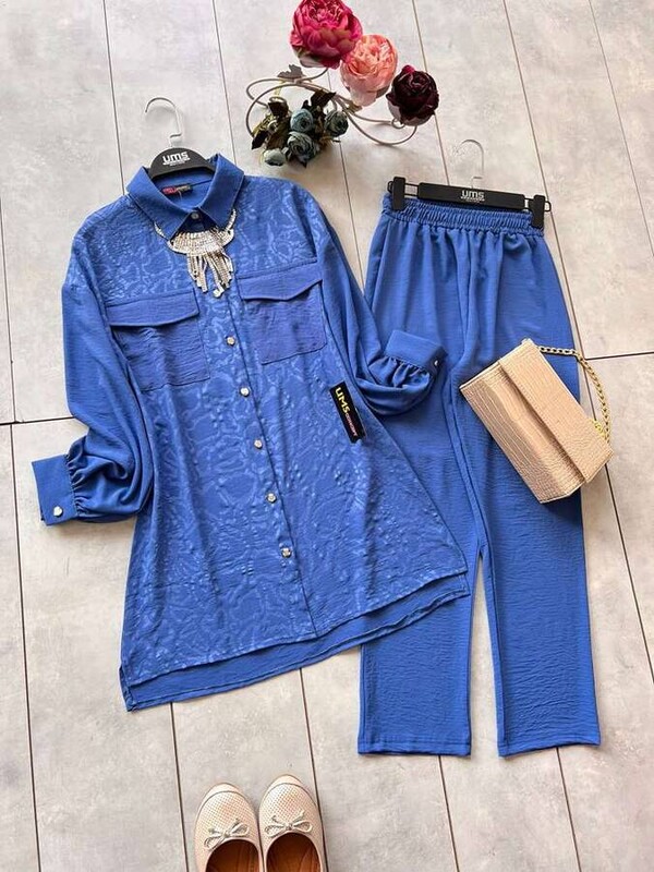 UMS - 7272-2B-3 طقم قطعتين - ازرق