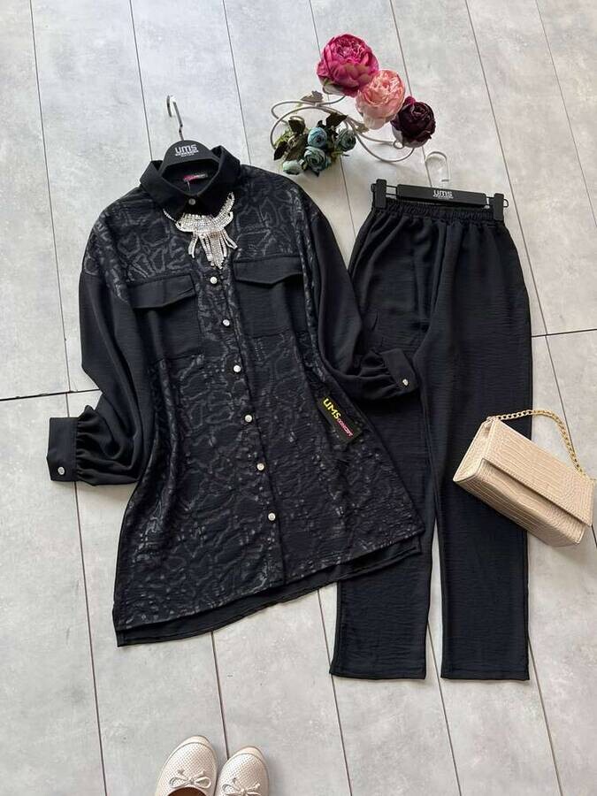 UMS - 7272-2B-1 طقم قطعتين - اسود UMS - 7272-2B-1 طقم قطعتين - اسود