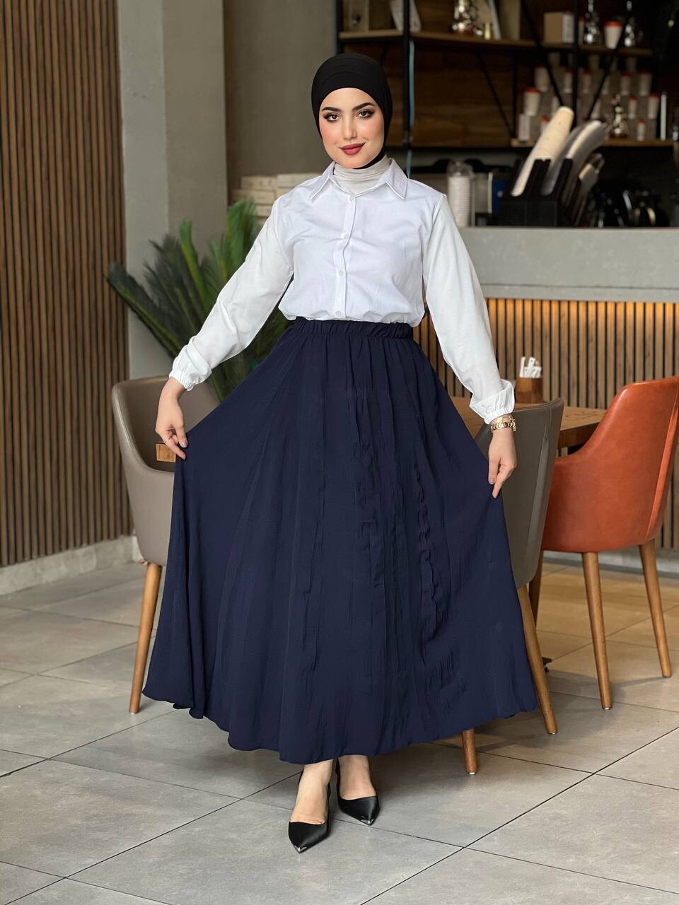 7757-53A-5 تنوره لون - نيلي - Thumbnail