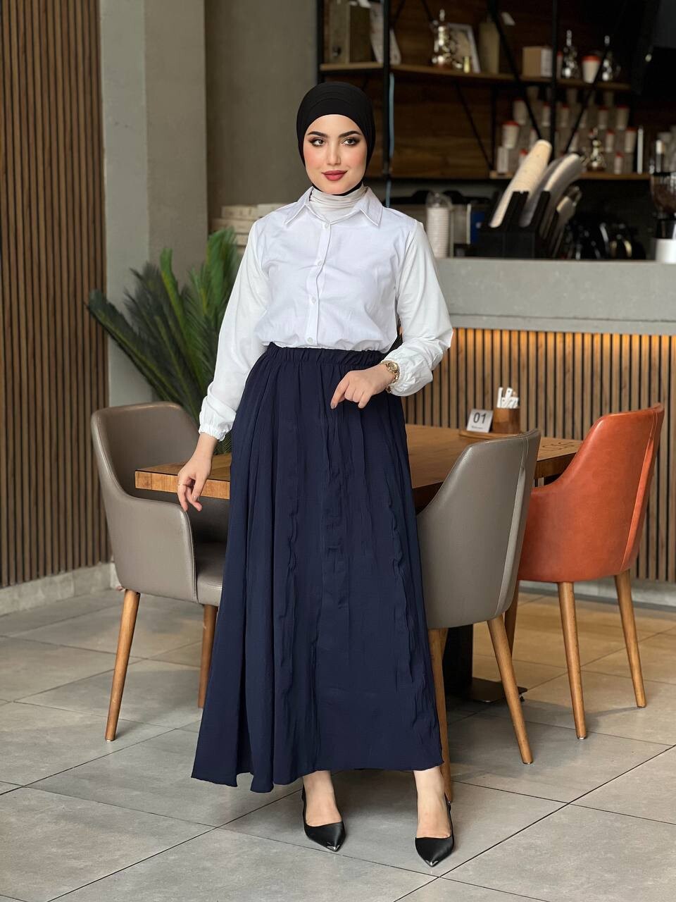 7757-53A-5 تنوره لون - نيلي - Thumbnail