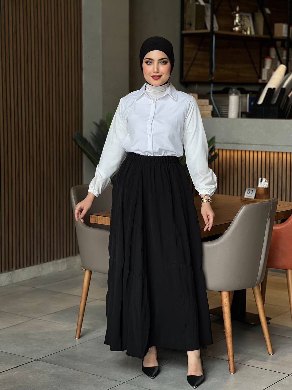 7757-53A-2 تنوره لون - اسود - Thumbnail