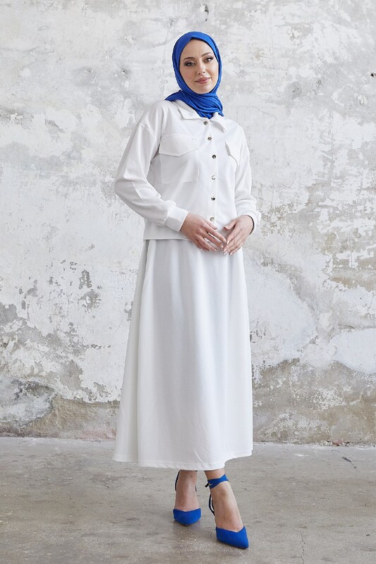 UMS - 7775-1B-9 طقم قطعتين - ابيض