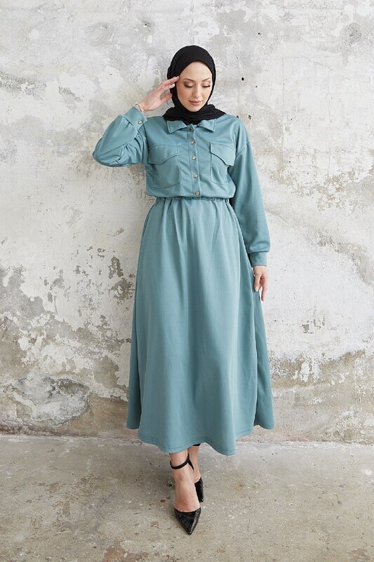 UMS - 7775-1B-6 طقم قطعتين - فستقي