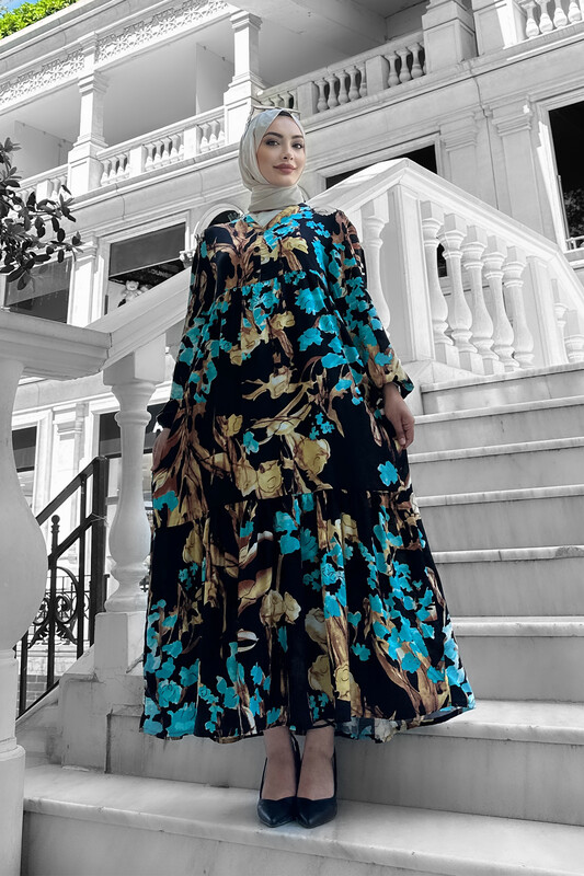 UMS - 7775-1B-5 فستان الوان 