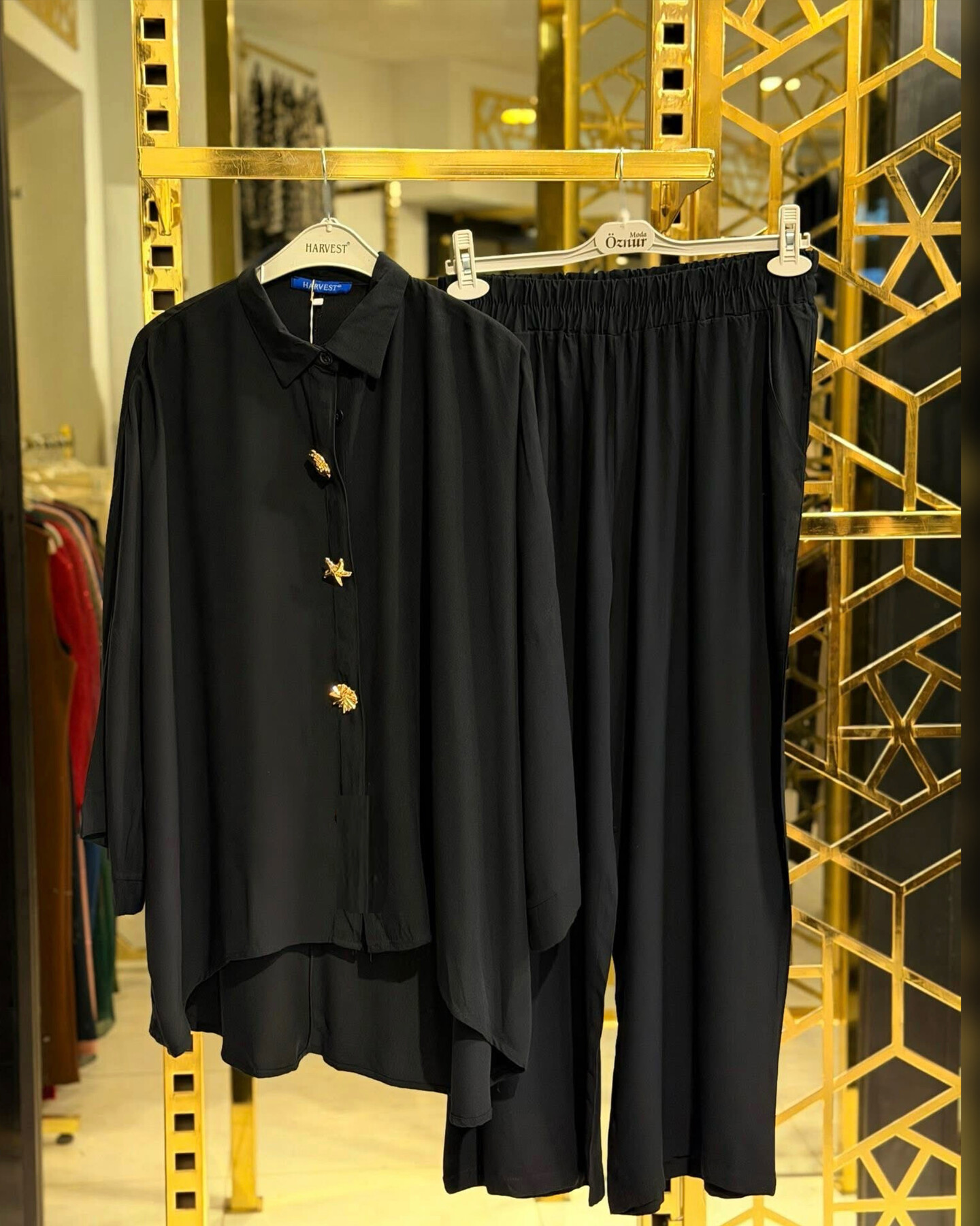 FOR YOU MODA - 8741-23K- سوت بنطرون - اسود 