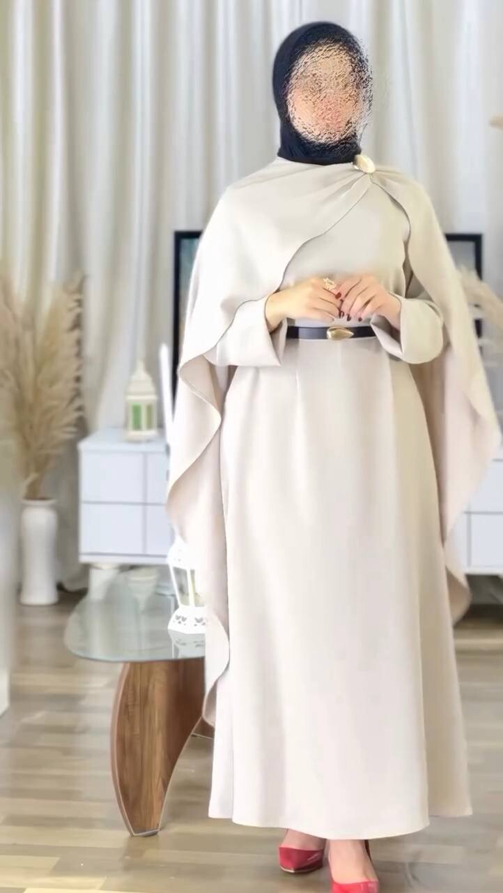FOR YOU MODA - 8763-46N-1 فستان - اوف وايت