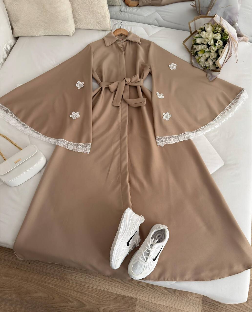 FOR YOU MODA - 8789-34N-فستان -جوزي فاتح 5