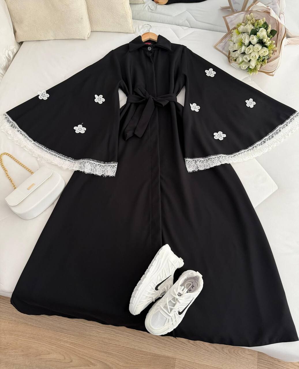 FOR YOU MODA - 8789-34N-1 فستان - اسود 