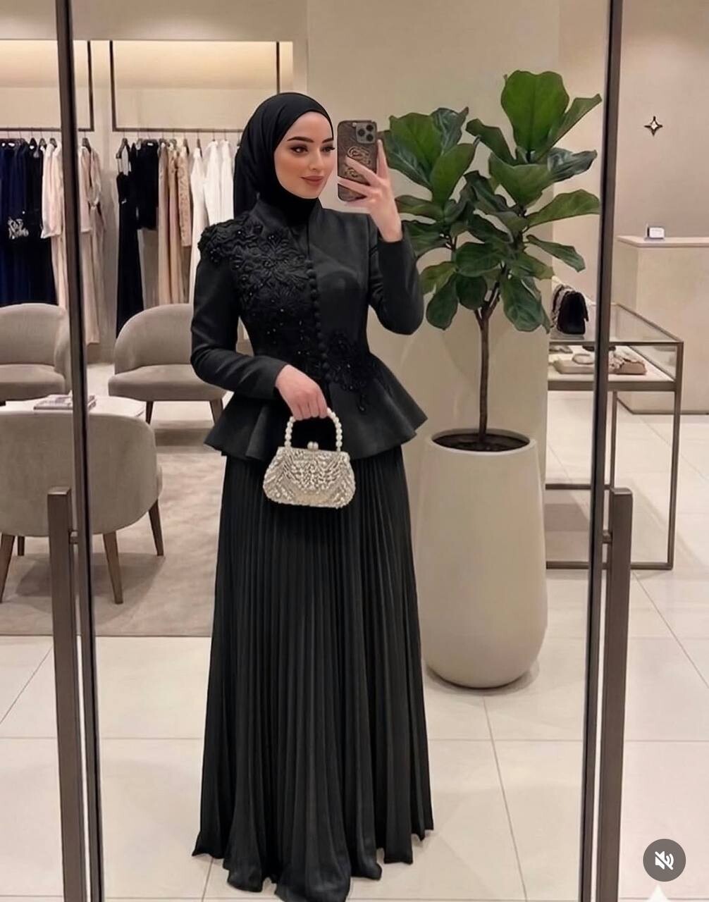 FOR YOU MODA - 8804-17G-1-طقم تنورة اسود