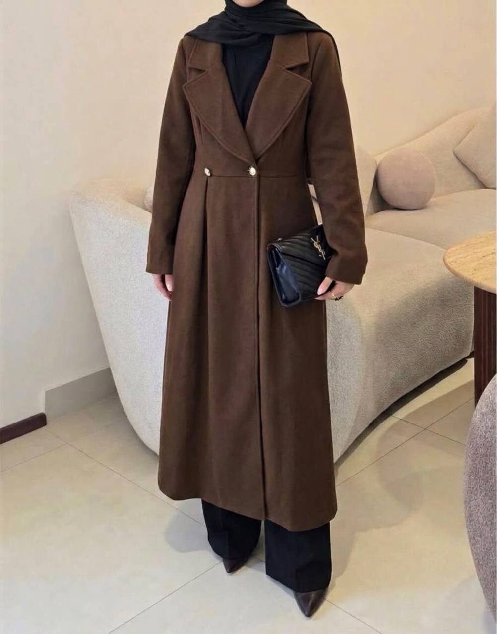 FOR YOU MODA - 8824-41L-فستان جوخ- جوزي4