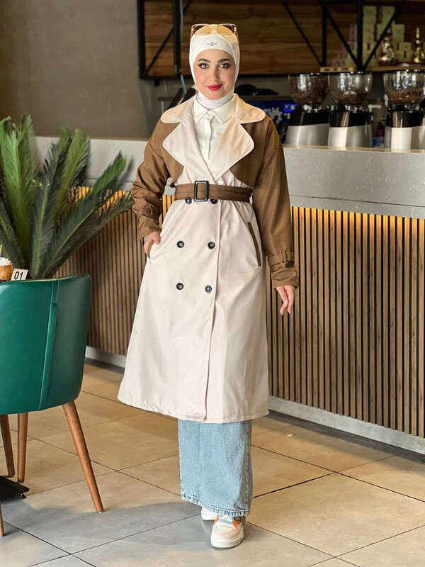 FOR YOU MODA - 8858-65S-3 ترانش كوت لونين جوزي (1)