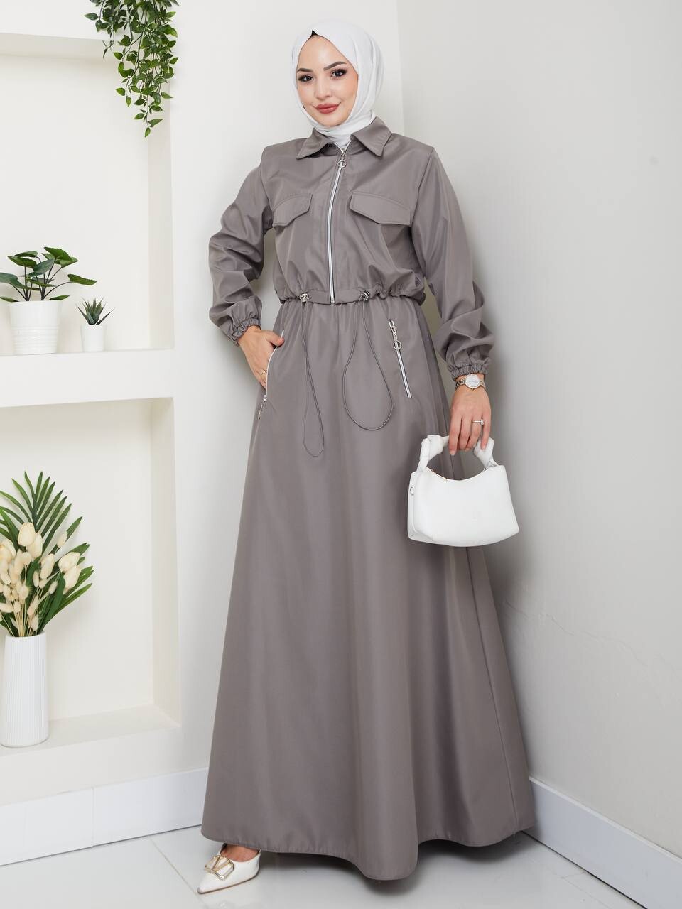 9033-5J- سوت قطعتين رصاصي 5 - Thumbnail