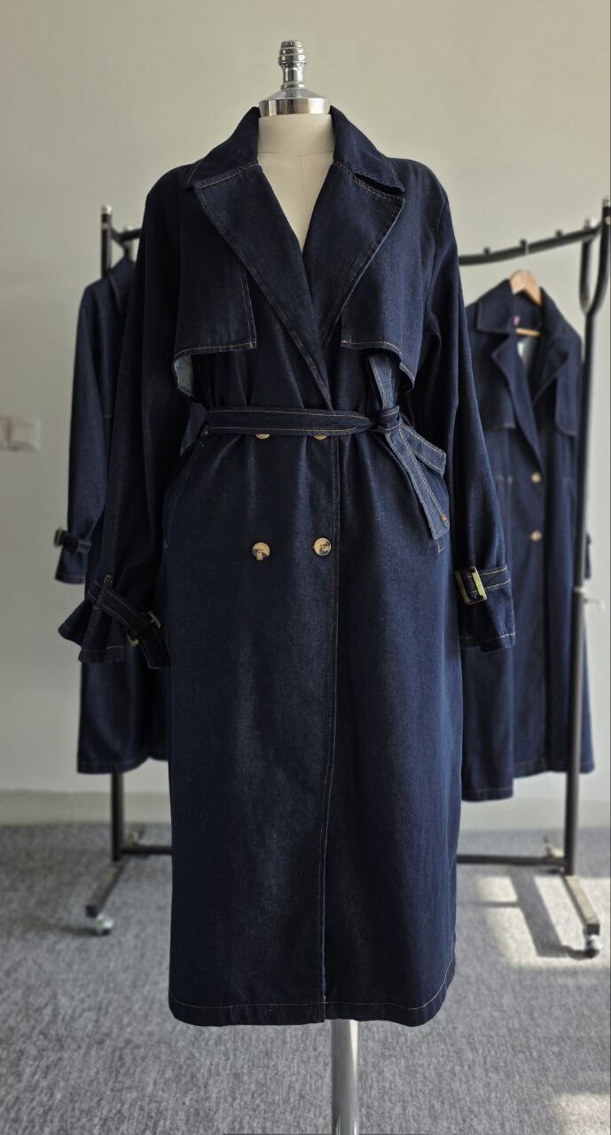 FOR YOU MODA - 9339-1M-1كوت جينز غامق 