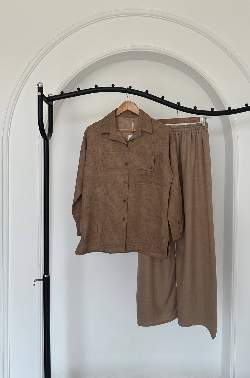 FOR YOU MODA - 9502-42O-4 سوت بنطرون -جوزي