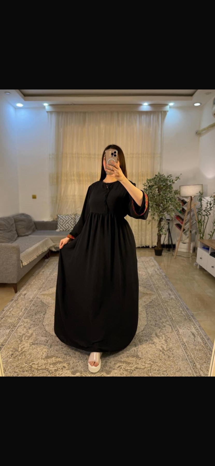 9876-37F-فستان -اسود 1 - Thumbnail